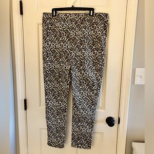 American Eagle leopard print Hi-Rise Jeggings NWT size 18